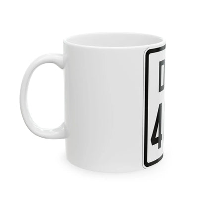 Delaware 404 1926 (Delaware) (Road Sign) White Coffee Mug - Go Mug Yourself