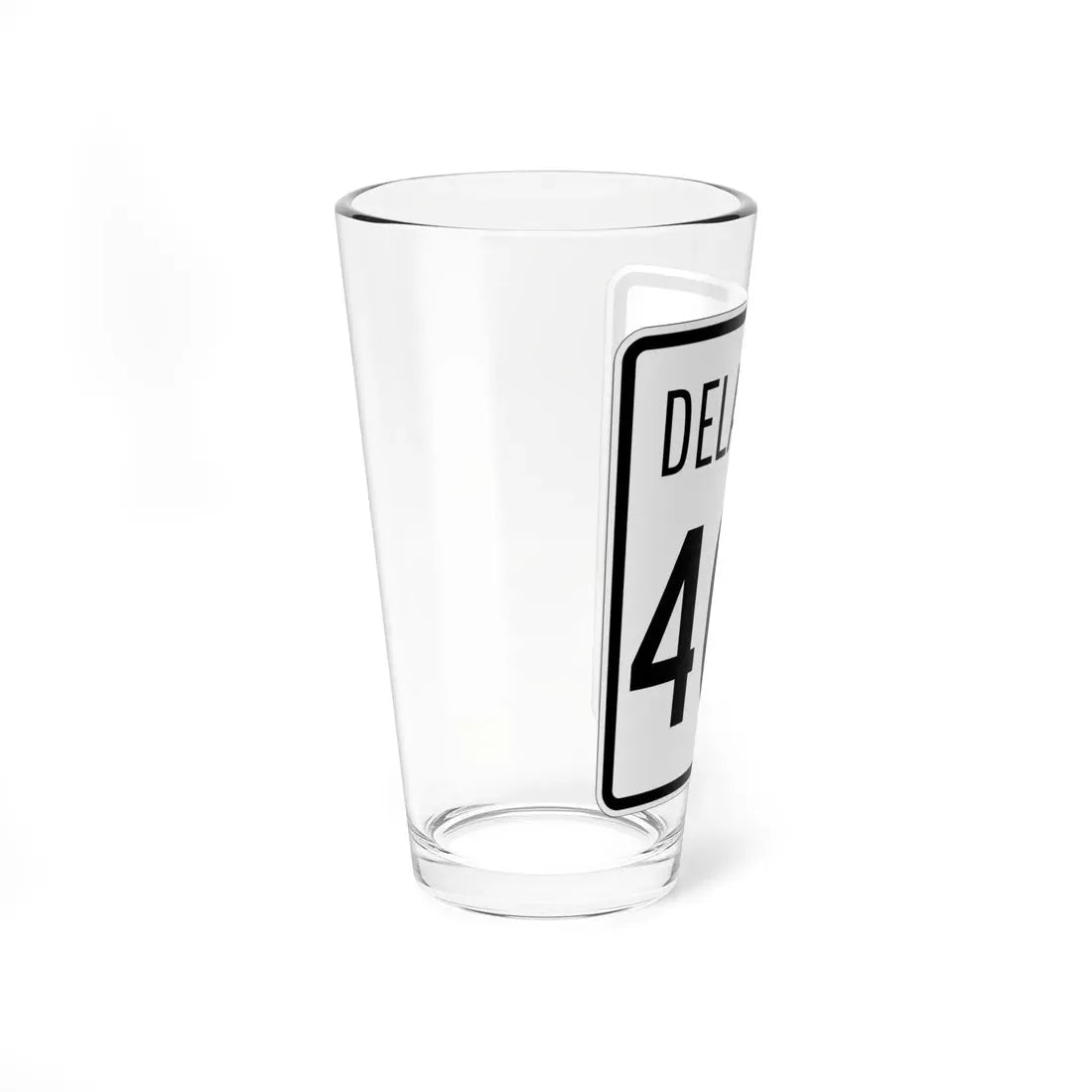 Delaware 404 1955 (Delaware) (Road Sign) Pint Glass 16oz - Go Mug Yourself