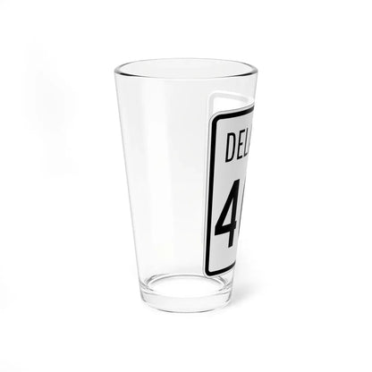 Delaware 404 1955 (Delaware) (Road Sign) Pint Glass 16oz - Go Mug Yourself