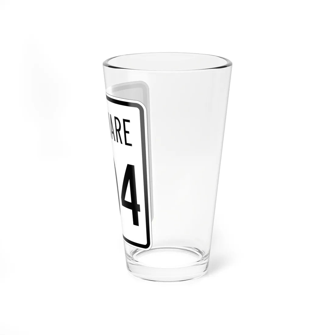Delaware 404 1955 (Delaware) (Road Sign) Pint Glss 16oz - Go Mug Yourself