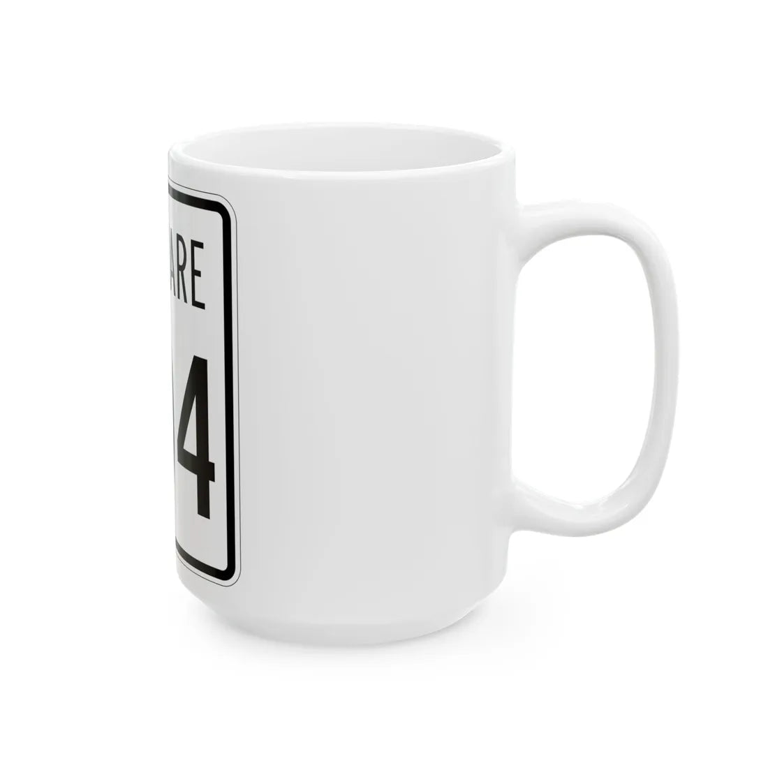 Delaware 404 1955 (Delaware) (Road Sign) White Coffee Mug - Go Mug Yourself