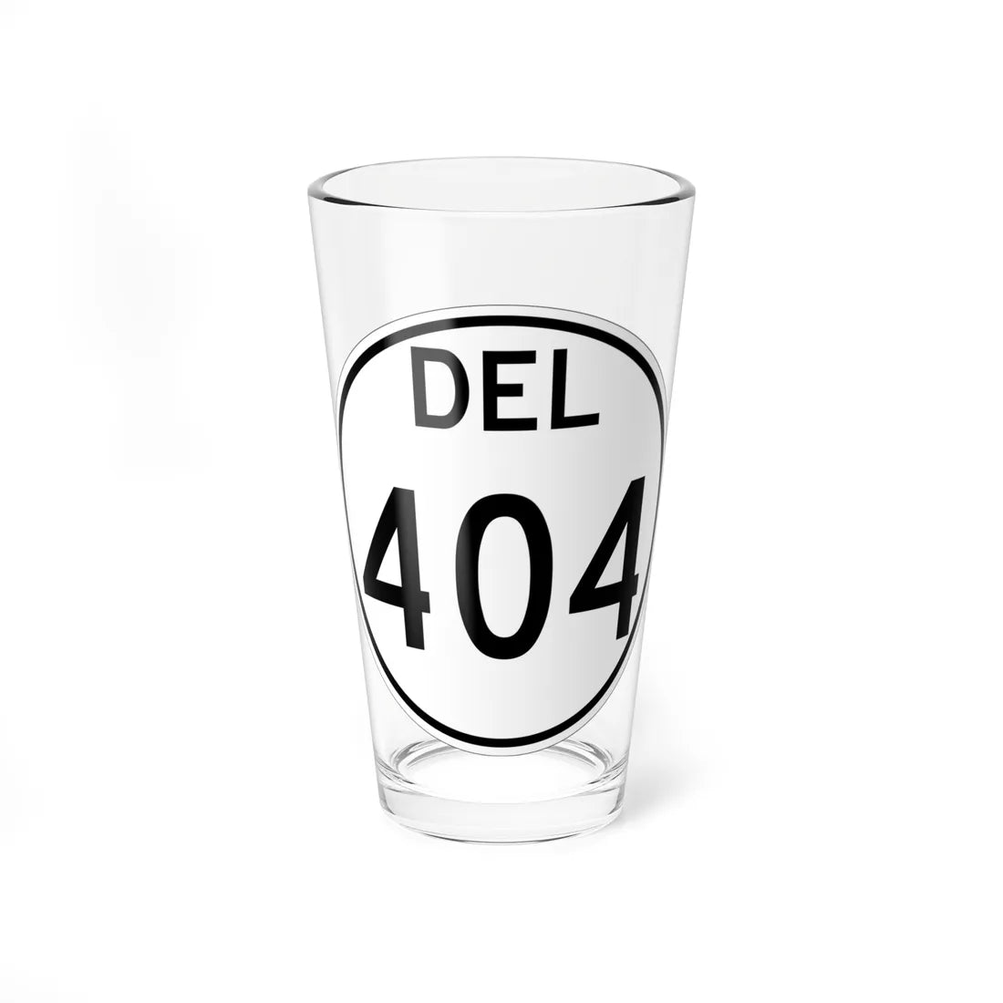 Delaware 404 1964 (Delaware) (Road Sign) Pint Glss 16oz 16oz - Go Mug Yourself