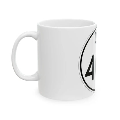 Delaware 404 1964 (Delaware) (Road Sign) White Coffee Mug - Go Mug Yourself
