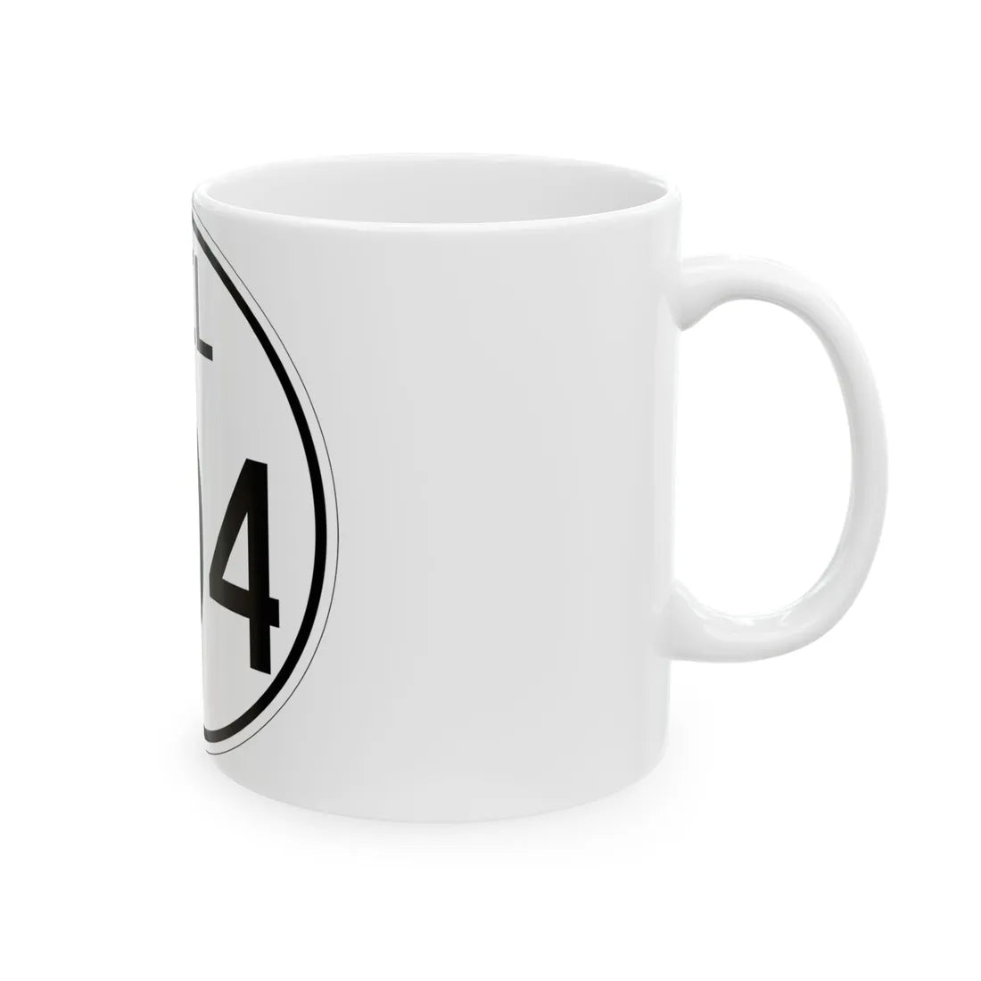 Delaware 404 1964 (Delaware) (Road Sign) White Coffee Mug - Go Mug Yourself