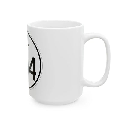 Delaware 404 1964 (Delaware) (Road Sign) White Coffee Mug - Go Mug Yourself