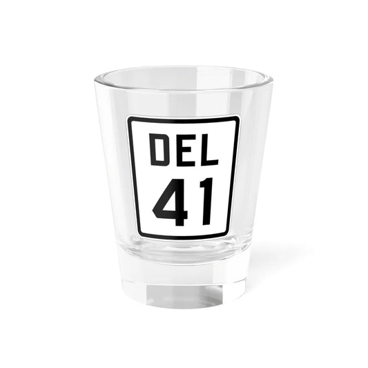 Delaware 41 1926 (Delaware) (Road Sign) Shot Glass 1.5oz 1.5oz - Go Mug Yourself