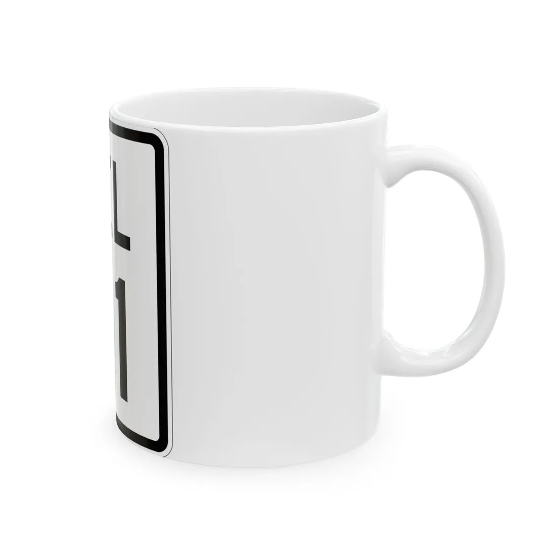 Delaware 41 1926 (Delaware) (Road Sign) White Coffee Mug - Go Mug Yourself
