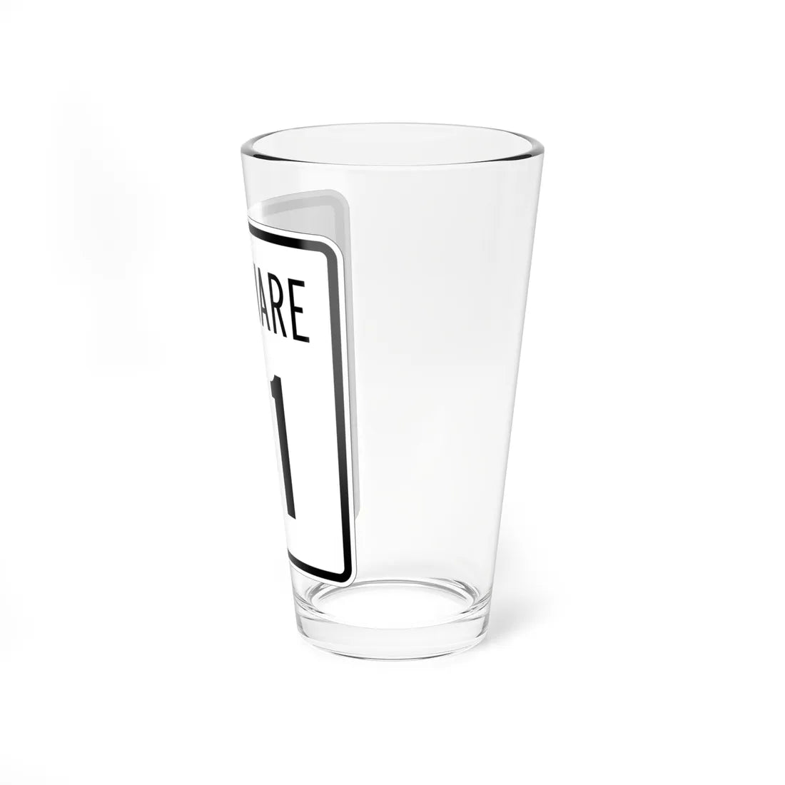 Delaware 41 1955 (Delaware) (Road Sign) Pint Glss 16oz - Go Mug Yourself