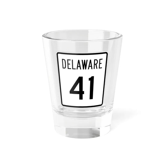 Delaware 41 1955 (Delaware) (Road Sign) Shot Glass 1.5oz 1.5oz - Go Mug Yourself