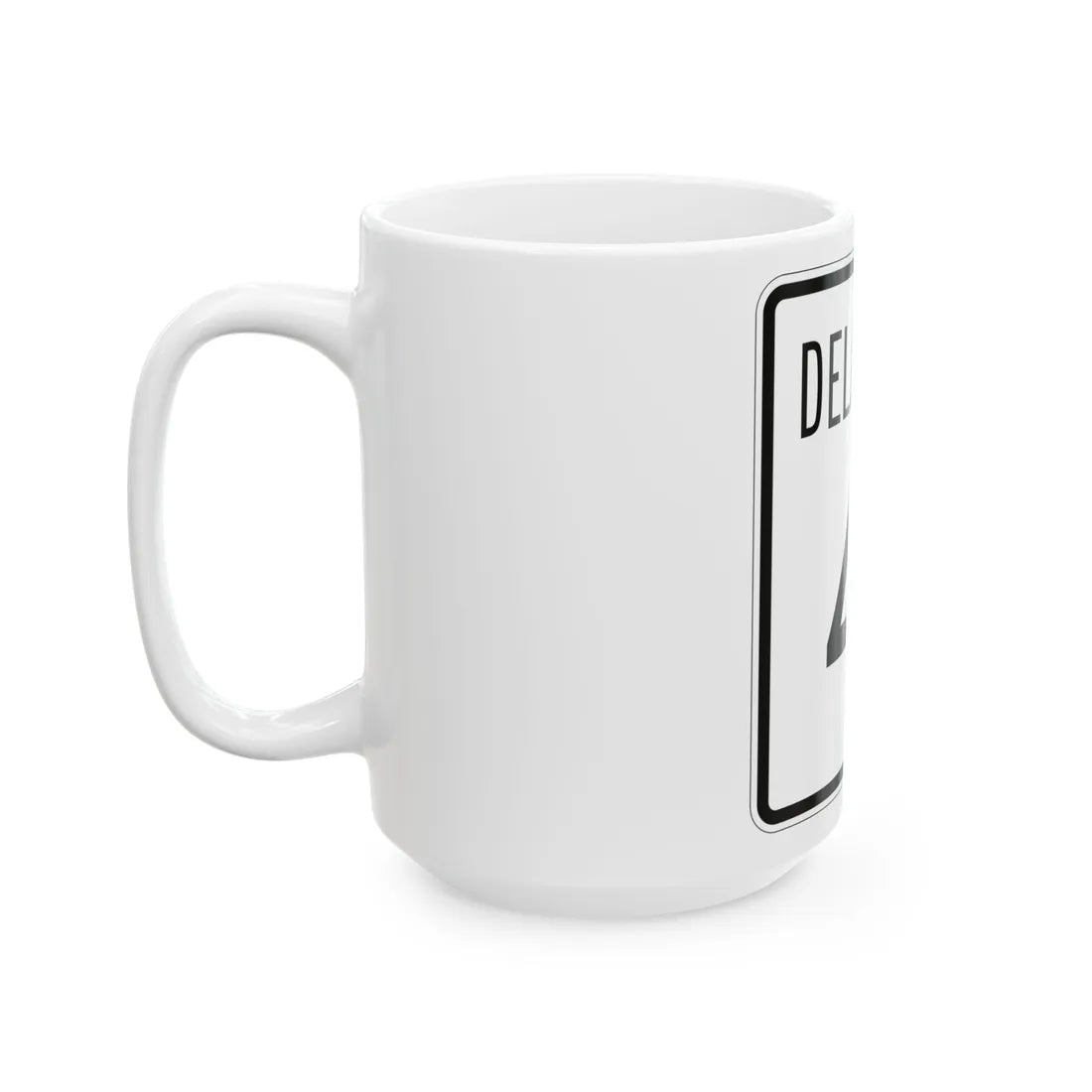 Delaware 41 1955 (Delaware) (Road Sign) White Coffee Mug - Go Mug Yourself