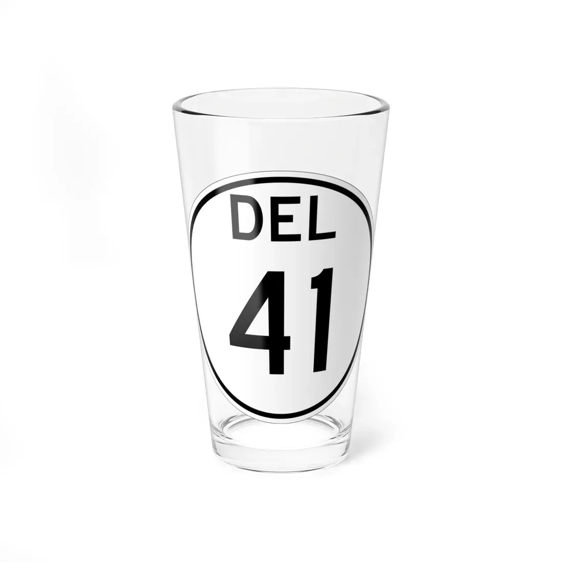 Delaware 41 1964 (Delaware) (Road Sign) Pint Glass 16oz 16oz - Go Mug Yourself