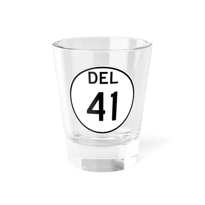 Delaware 41 1964 (Delaware) (Road Sign) Shot Glass 1.5oz 1.5oz - Go Mug Yourself