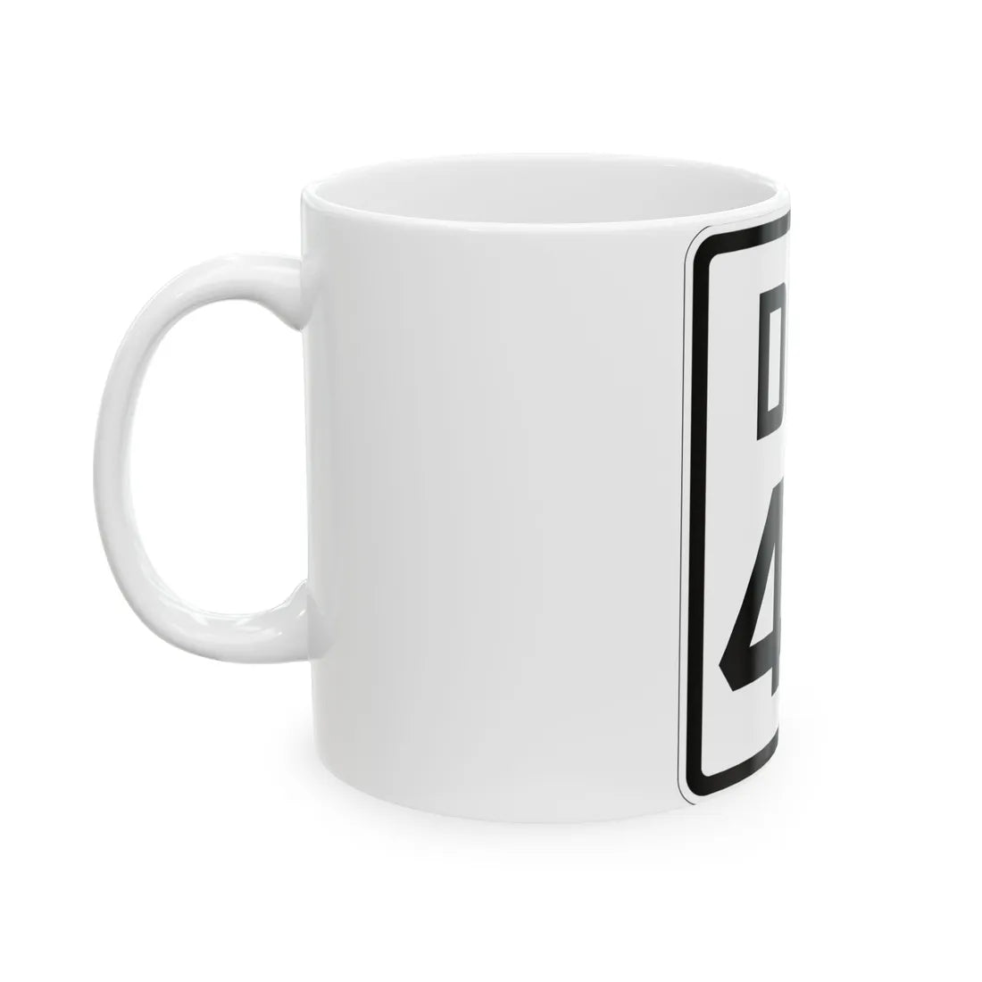 Delaware 42 1926 (Delaware) (Road Sign) White Coffee Mug - Go Mug Yourself