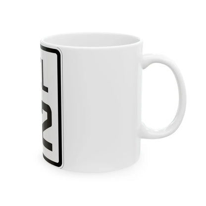 Delaware 42 1926 (Delaware) (Road Sign) White Coffee Mug - Go Mug Yourself