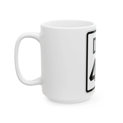 Delaware 42 1926 (Delaware) (Road Sign) White Coffee Mug - Go Mug Yourself