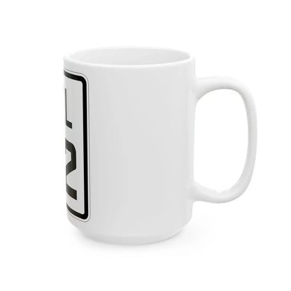 Delaware 42 1926 (Delaware) (Road Sign) White Coffee Mug - Go Mug Yourself