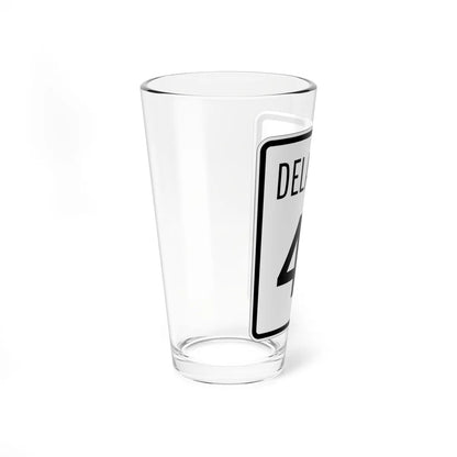 Delaware 42 1955 (Delaware) (Road Sign) Pint Glss 16oz - Go Mug Yourself