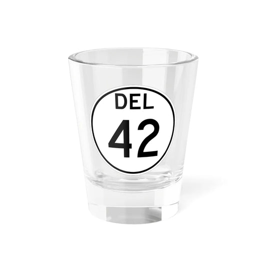 Delaware 42 1964 (Delaware) (Road Sign) Shot Glass 1.5oz 1.5oz - Go Mug Yourself