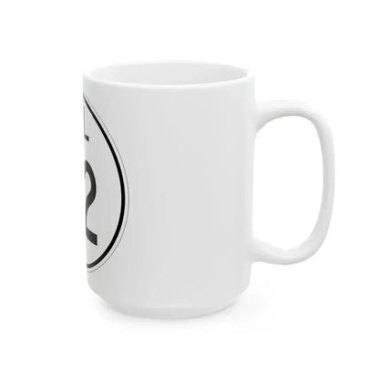 Delaware 42 1964 (Delaware) (Road Sign) White Coffee Mug - Go Mug Yourself