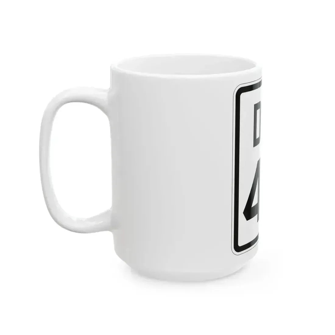 Delaware 44 1926 (Delaware) (Road Sign) White Coffee Mug - Go Mug Yourself