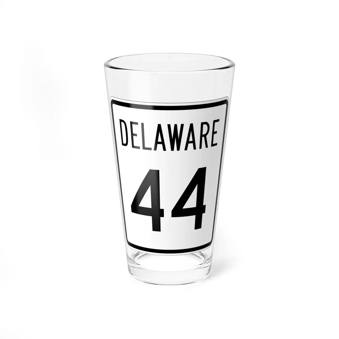 Delaware 44 1955 (Delaware) (Road Sign) Pint Glass 16oz 16oz - Go Mug Yourself