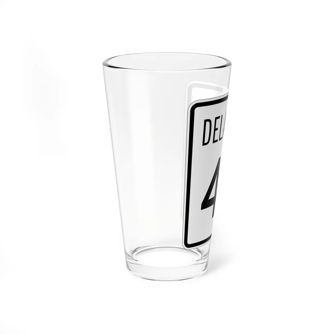 Delaware 44 1955 (Delaware) (Road Sign) Pint Glss 16oz - Go Mug Yourself