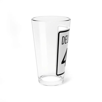 Delaware 44 1955 (Delaware) (Road Sign) Pint Glss 16oz - Go Mug Yourself