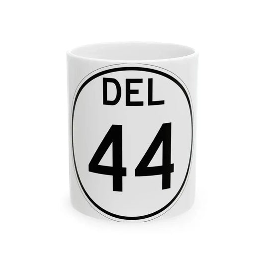 Delaware 44 1964 (Delaware) (Road Sign) White Coffee Mug 11oz - Go Mug Yourself