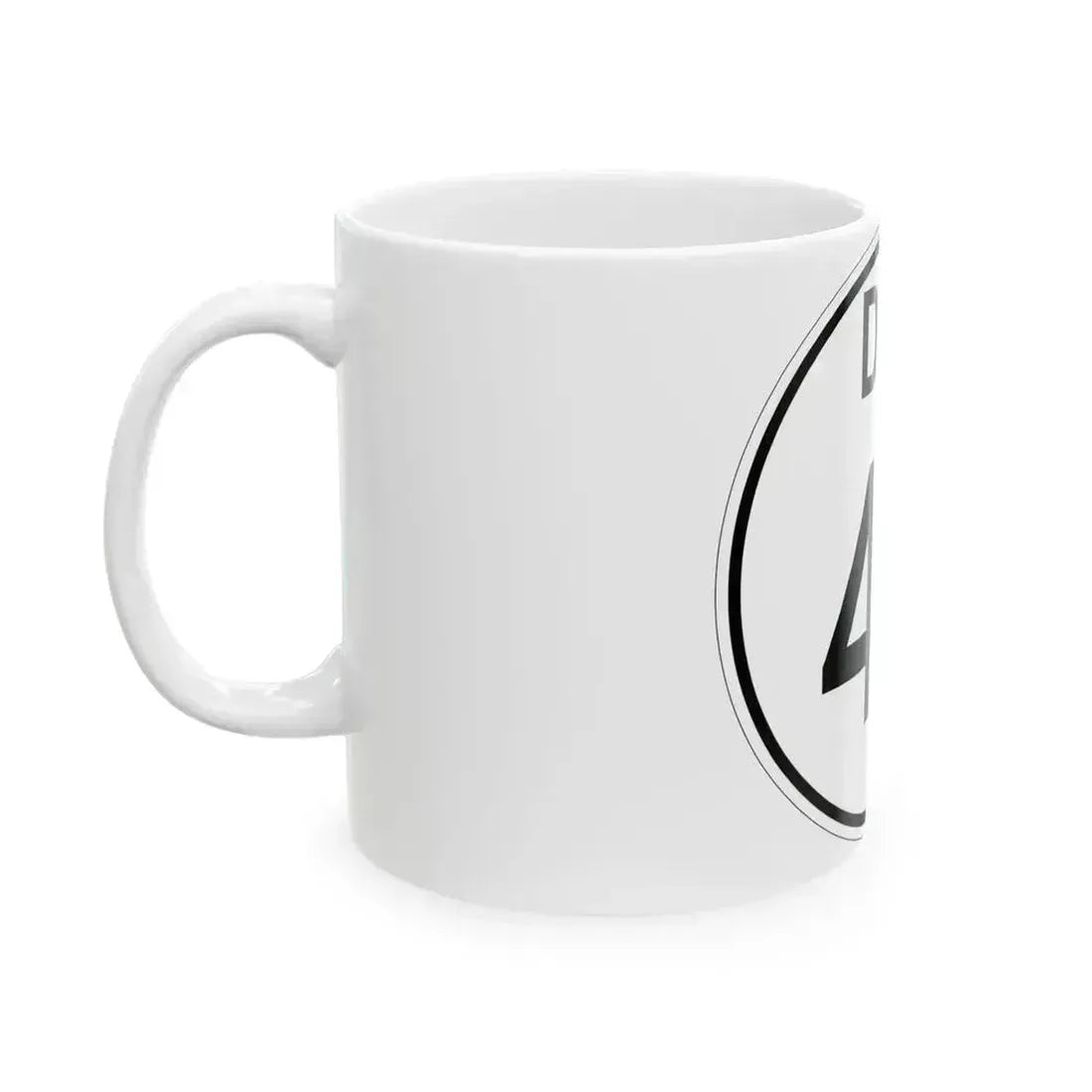 Delaware 44 1964 (Delaware) (Road Sign) White Coffee Mug - Go Mug Yourself