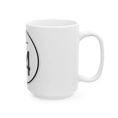 Delaware 44 1964 (Delaware) (Road Sign) White Coffee Mug - Go Mug Yourself
