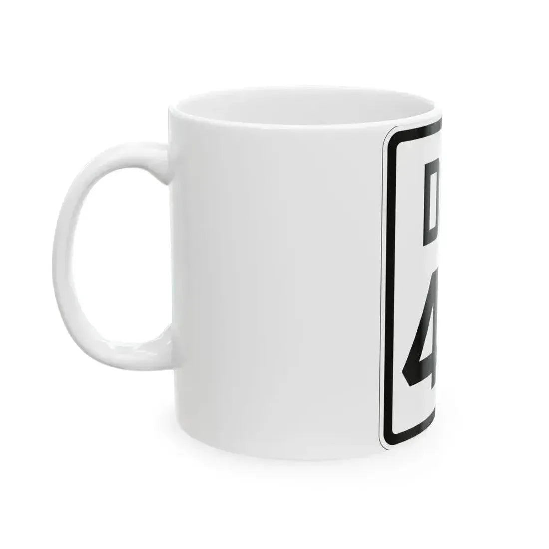 Delaware 48 1926 (Delaware) (Road Sign) White Coffee Mug - Go Mug Yourself