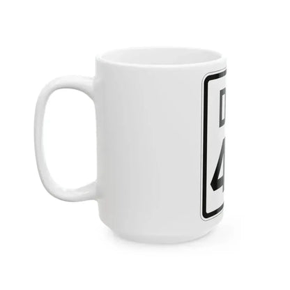 Delaware 48 1926 (Delaware) (Road Sign) White Coffee Mug - Go Mug Yourself