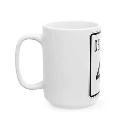 Delaware 48 1955 (Delaware) (Road Sign) White Coffee Mug - Go Mug Yourself