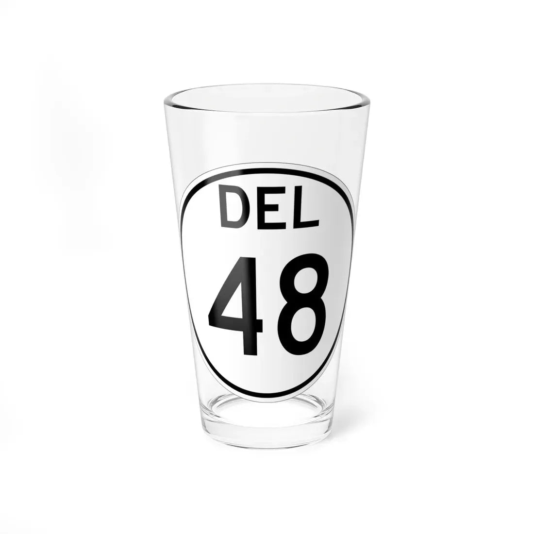 Delaware 48 1964 (Delaware) (Road Sign) Pint Glass 16oz 16oz - Go Mug Yourself