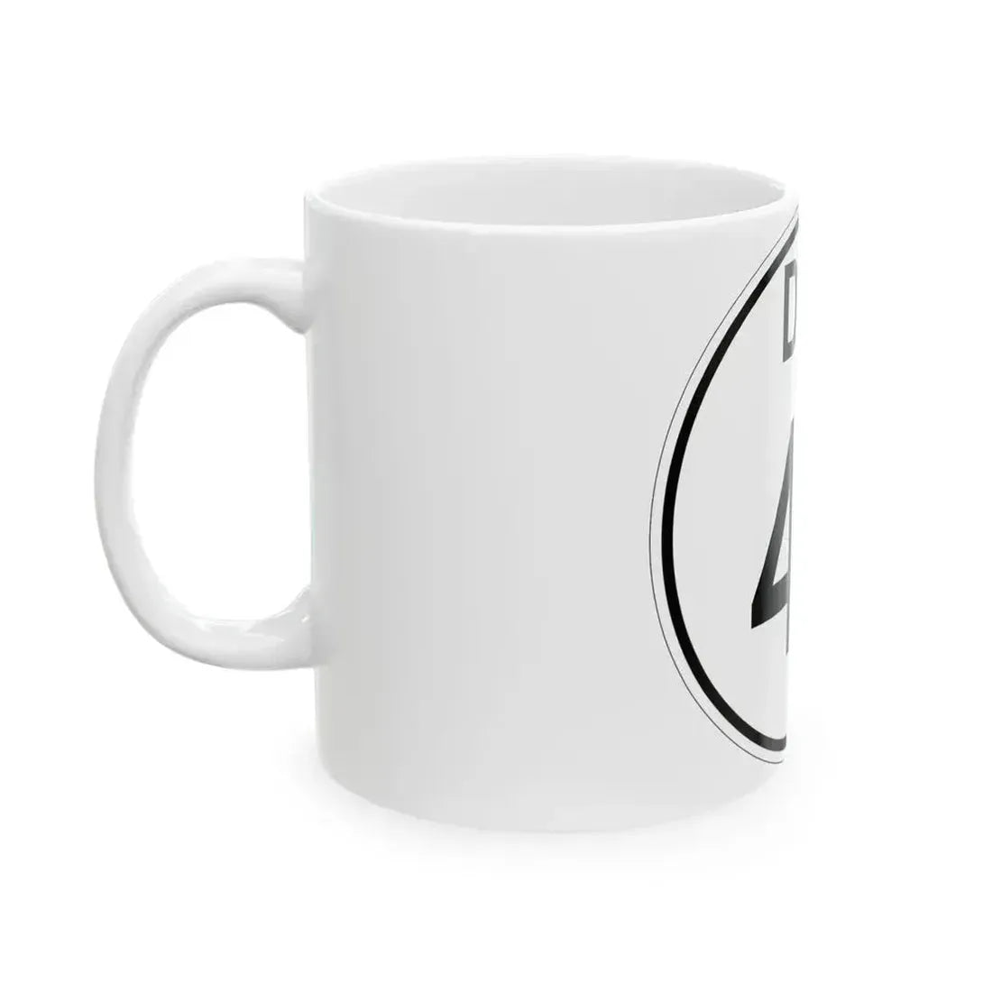 Delaware 48 1964 (Delaware) (Road Sign) White Coffee Mug - Go Mug Yourself