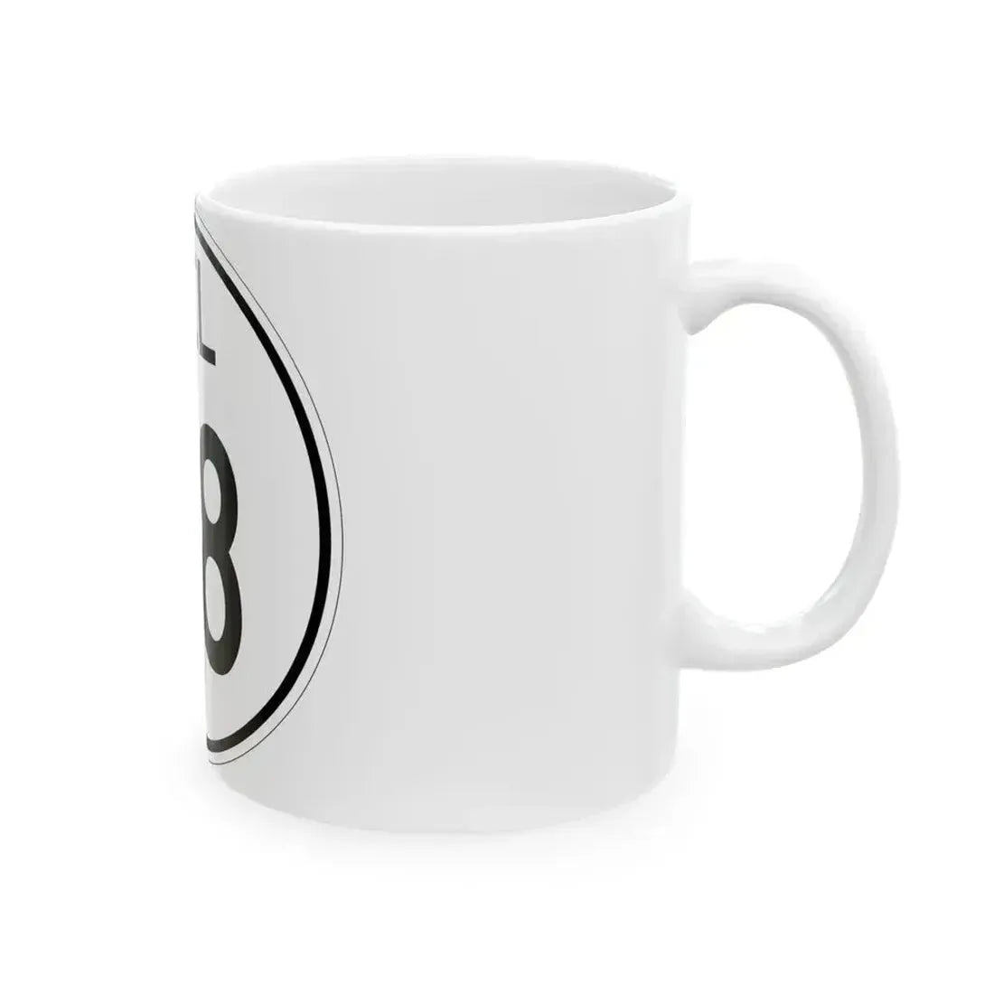 Delaware 48 1964 (Delaware) (Road Sign) White Coffee Mug - Go Mug Yourself