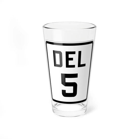Delaware 5 1926 (Delaware) (Road Sign) Pint Glass 16oz 16oz - Go Mug Yourself