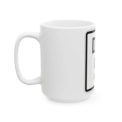 Delaware 5 1926 (Delaware) (Road Sign) White Coffee Mug - Go Mug Yourself