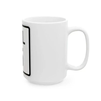 Delaware 5 1926 (Delaware) (Road Sign) White Coffee Mug - Go Mug Yourself