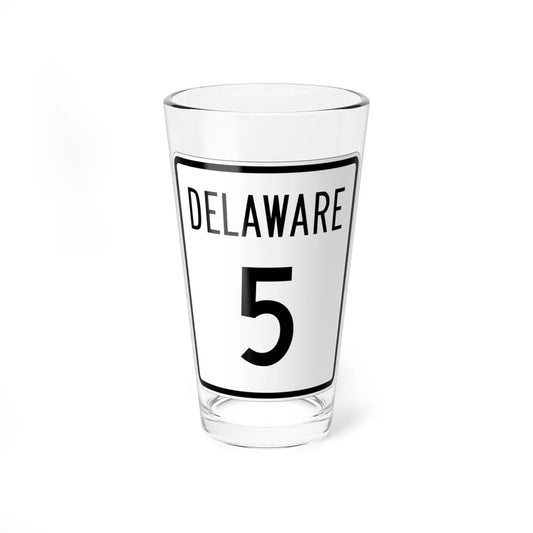 Delaware 5 1955 (Delaware) (Road Sign) Pint Glass 16oz 16oz - Go Mug Yourself