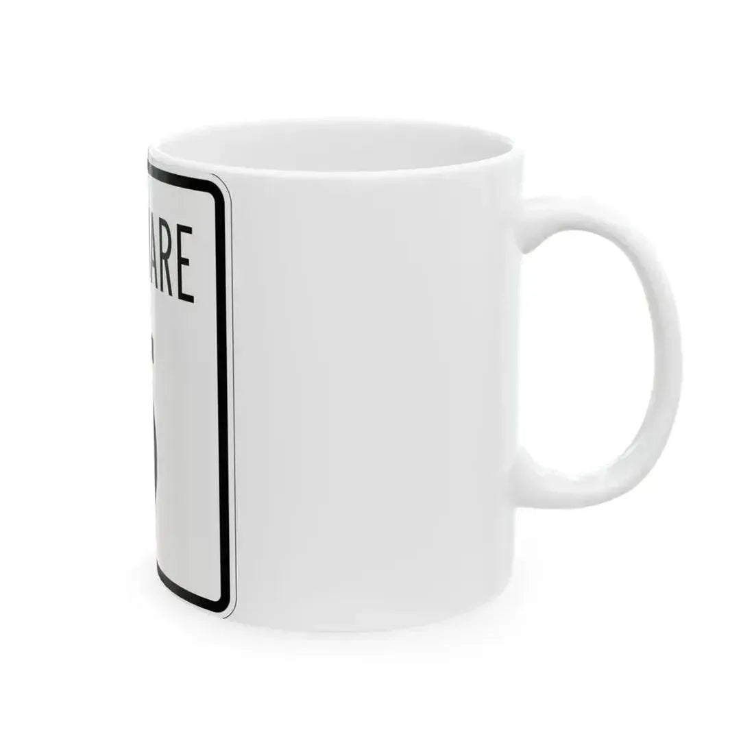Delaware 5 1955 (Delaware) (Road Sign) White Coffee Mug - Go Mug Yourself