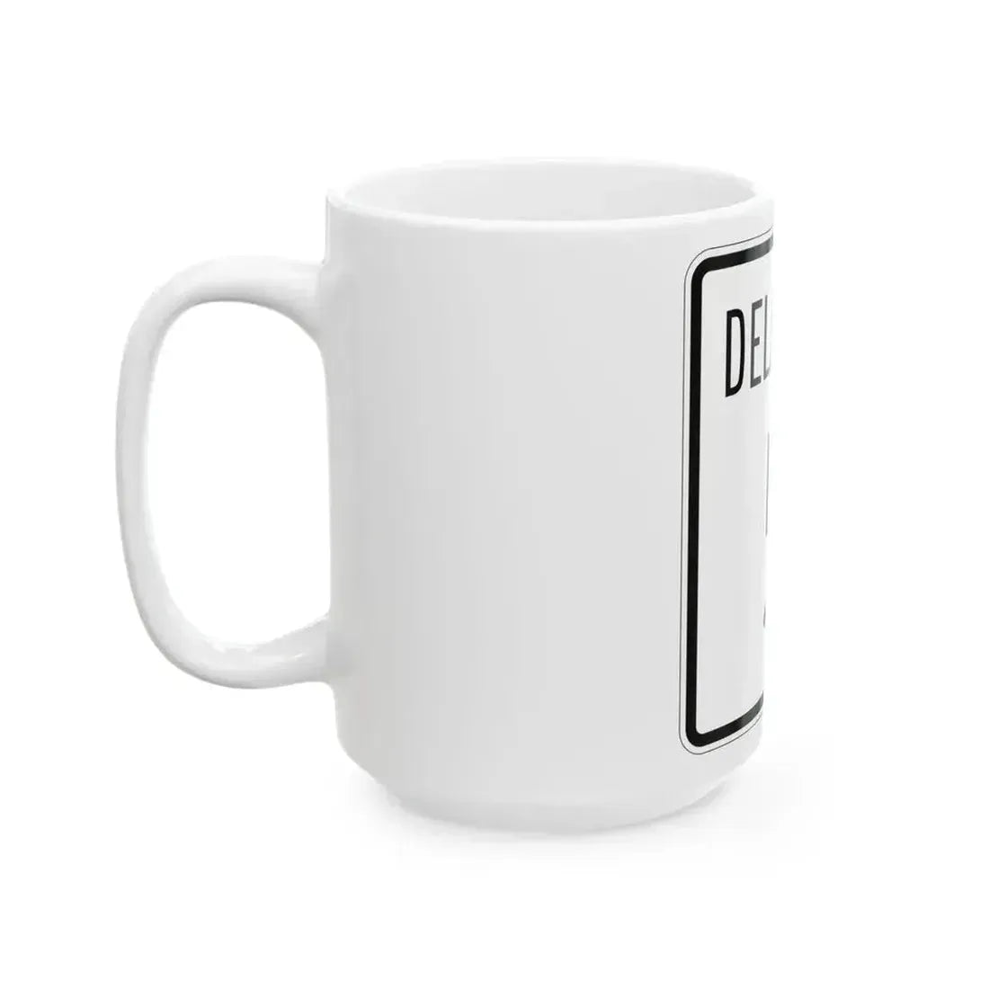 Delaware 5 1955 (Delaware) (Road Sign) White Coffee Mug - Go Mug Yourself