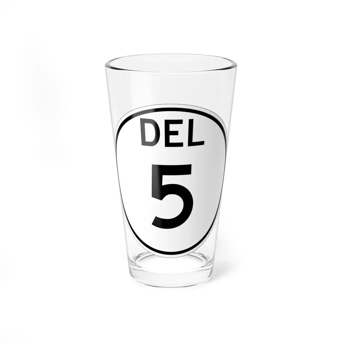 Delaware 5 1964 (Delaware) (Road Sign) Pint Glass 16oz 16oz - Go Mug Yourself