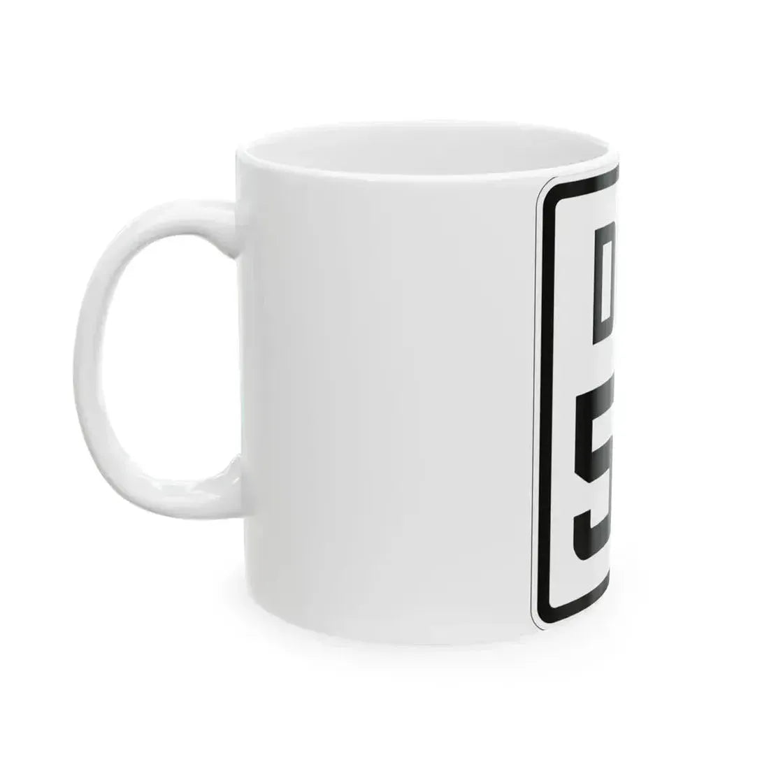 Delaware 52 1926 (Delaware) (Road Sign) White Coffee Mug - Go Mug Yourself