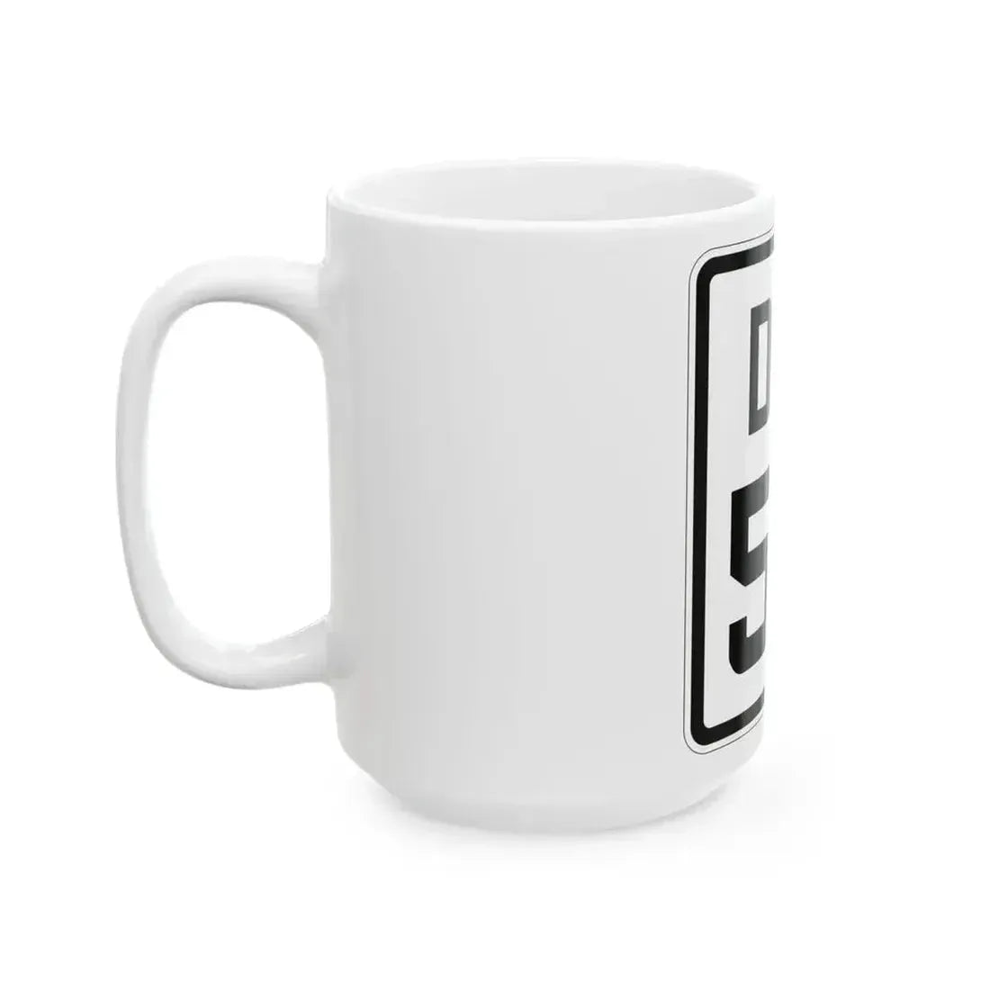 Delaware 52 1926 (Delaware) (Road Sign) White Coffee Mug - Go Mug Yourself