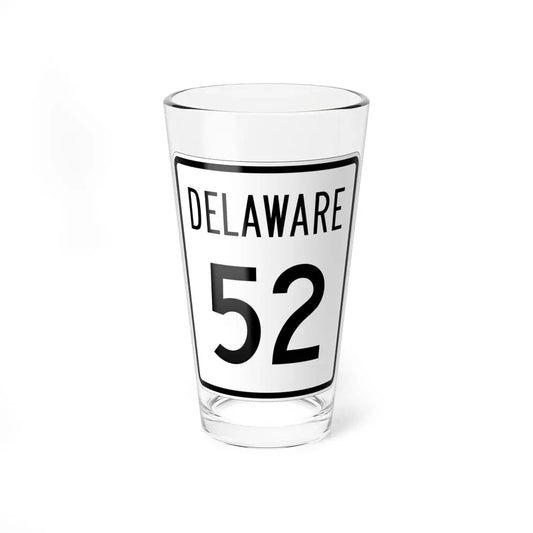 Delaware 52 1955 (Delaware) (Road Sign) Pint Glass 16oz 16oz - Go Mug Yourself