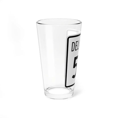 Delaware 52 1955 (Delaware) (Road Sign) Pint Glss 16oz - Go Mug Yourself