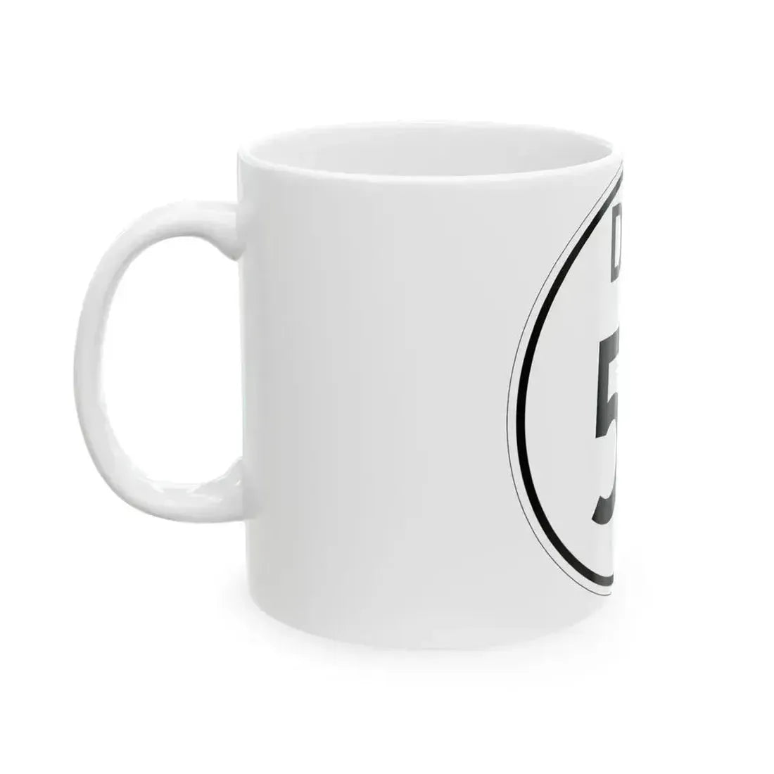 Delaware 52 1964 (Delaware) (Road Sign) White Coffee Mug - Go Mug Yourself
