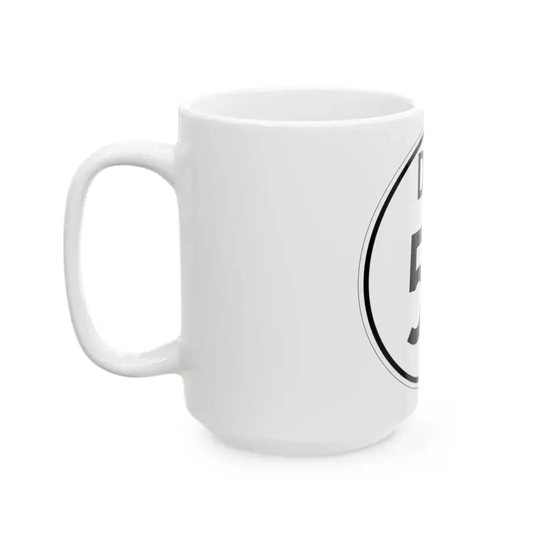 Delaware 52 1964 (Delaware) (Road Sign) White Coffee Mug - Go Mug Yourself