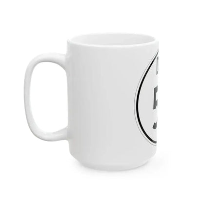 Delaware 52 1964 (Delaware) (Road Sign) White Coffee Mug - Go Mug Yourself